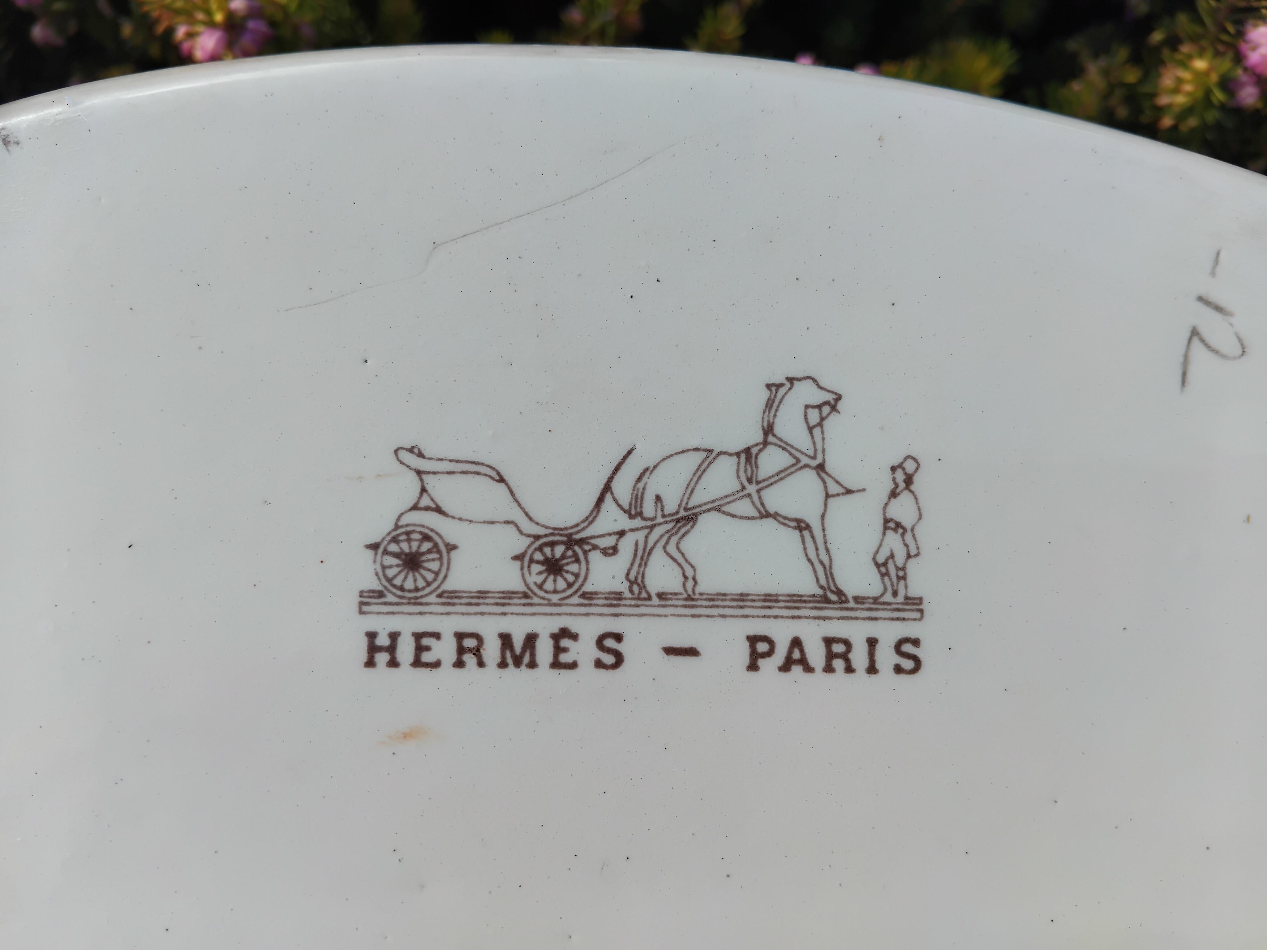 Vaso centrotavola Hermès Paris in ceramica a forma di anatra da La Mare aux Canards in vendita 1