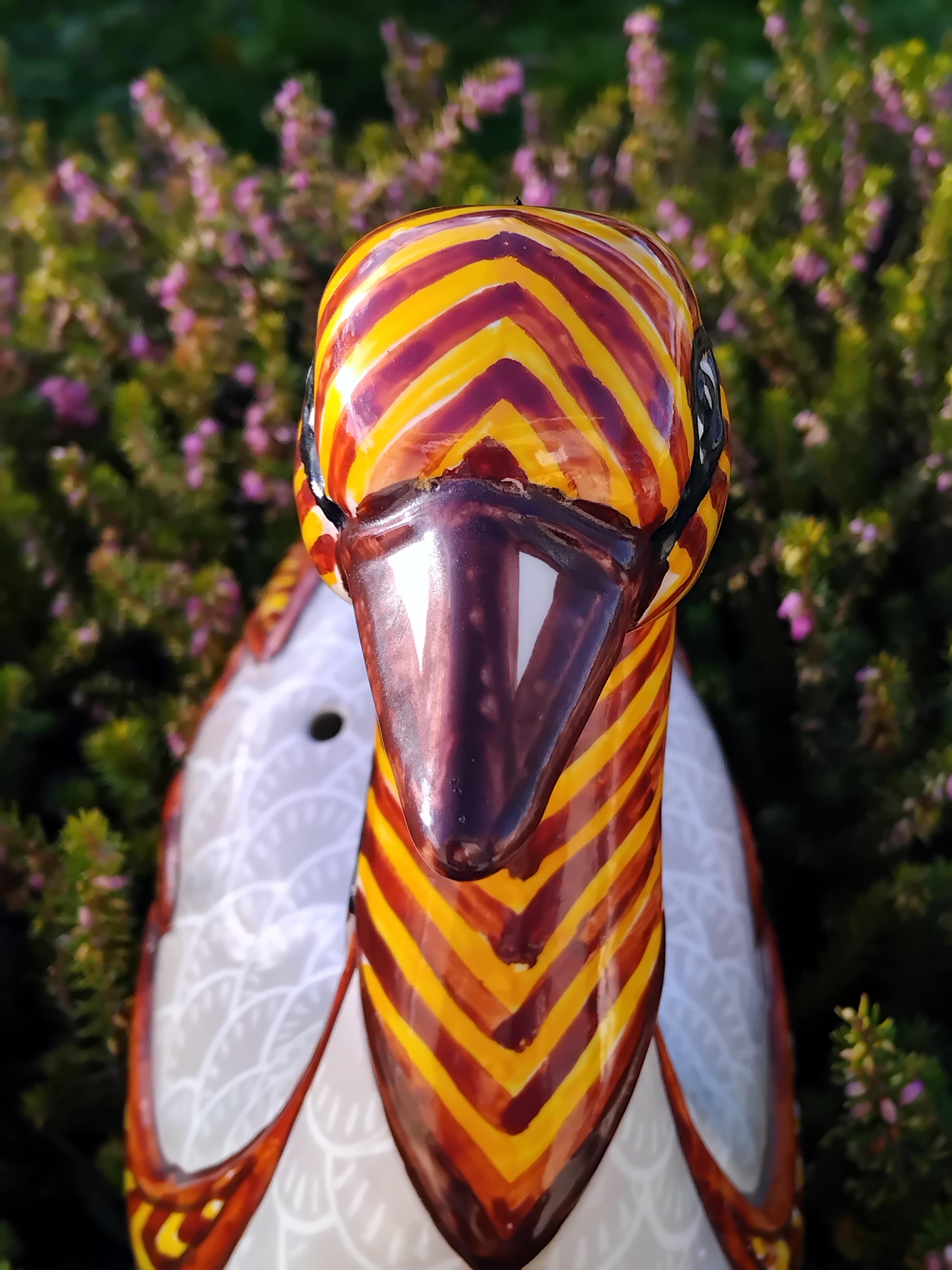 Vaso centrotavola Hermès Paris in ceramica a forma di anatra da La Mare aux Canards in vendita 5