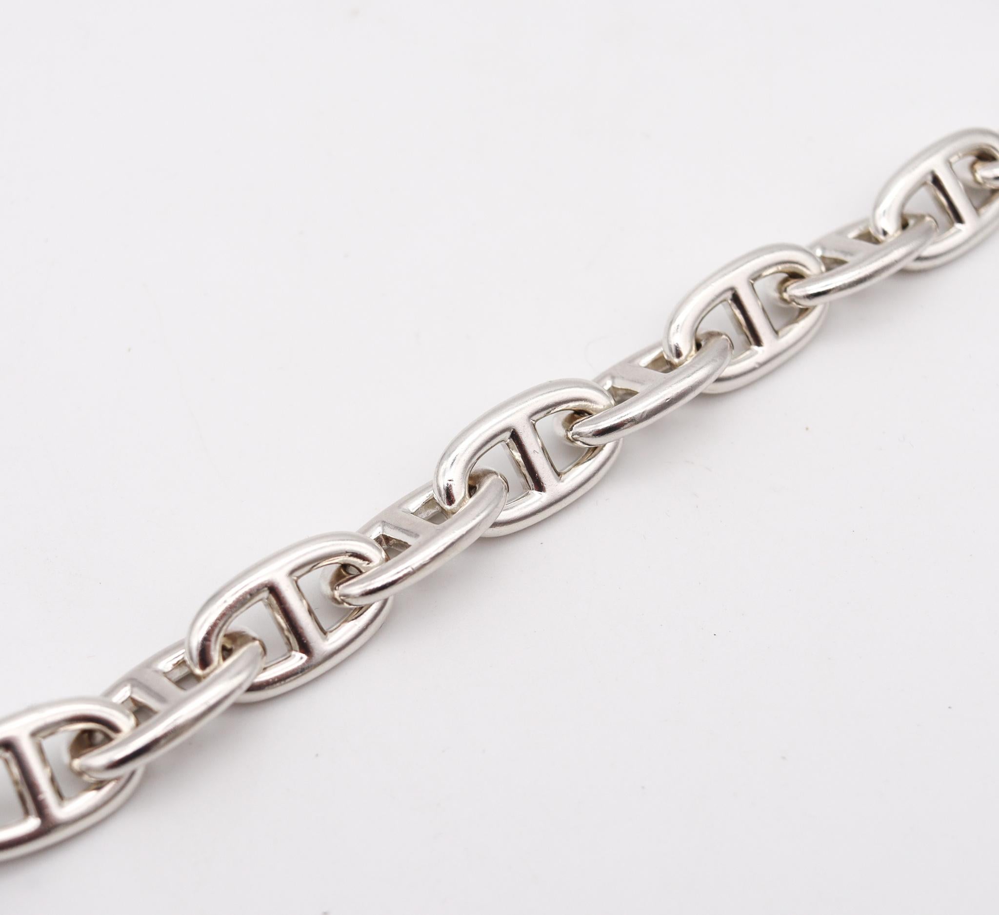 hermes chaine d'ancre bracelet silver