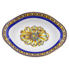 Porcelaine de Paris "Cocarde de Soie" Assiette centrale en porcelaine