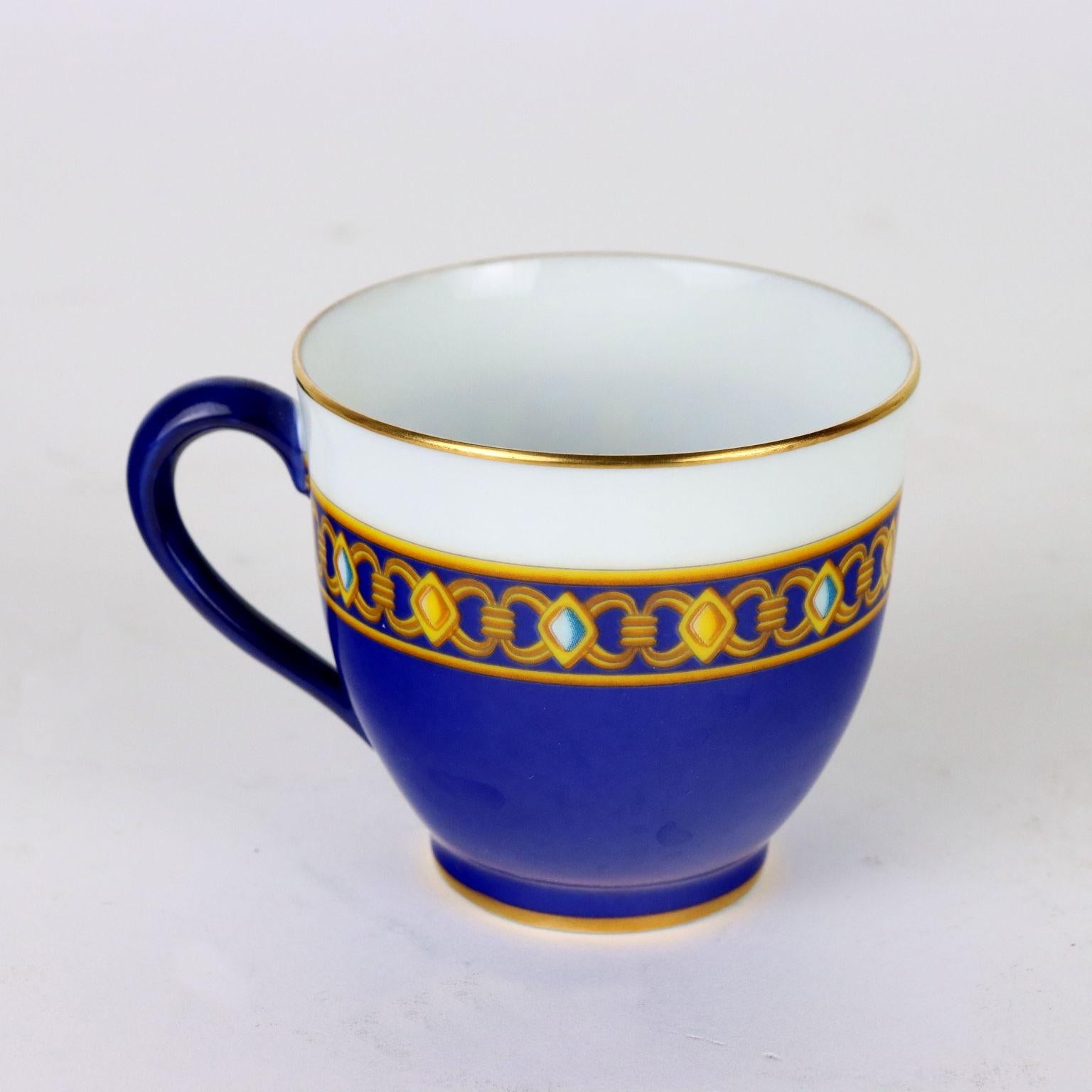 Hermes Paris Coffee Service, Cocarde de soie In Good Condition In Milano, IT