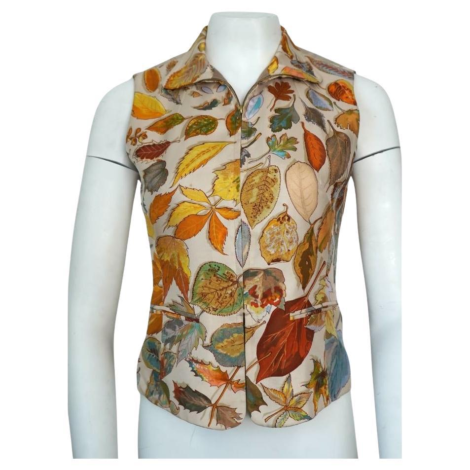 Hermes Paris Collard Zip Fall Leaves Weste