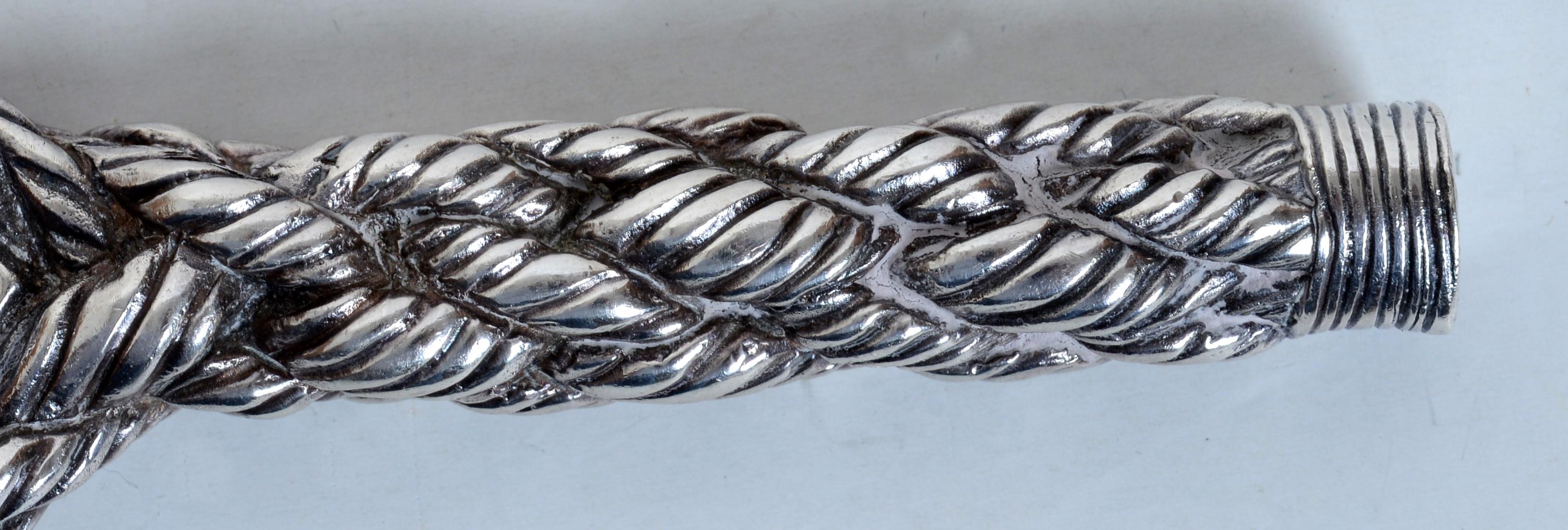 Hermes, Paris Cordage Silver Plated Bottle Opener, c.1960's Bon état - En vente à valatie, NY