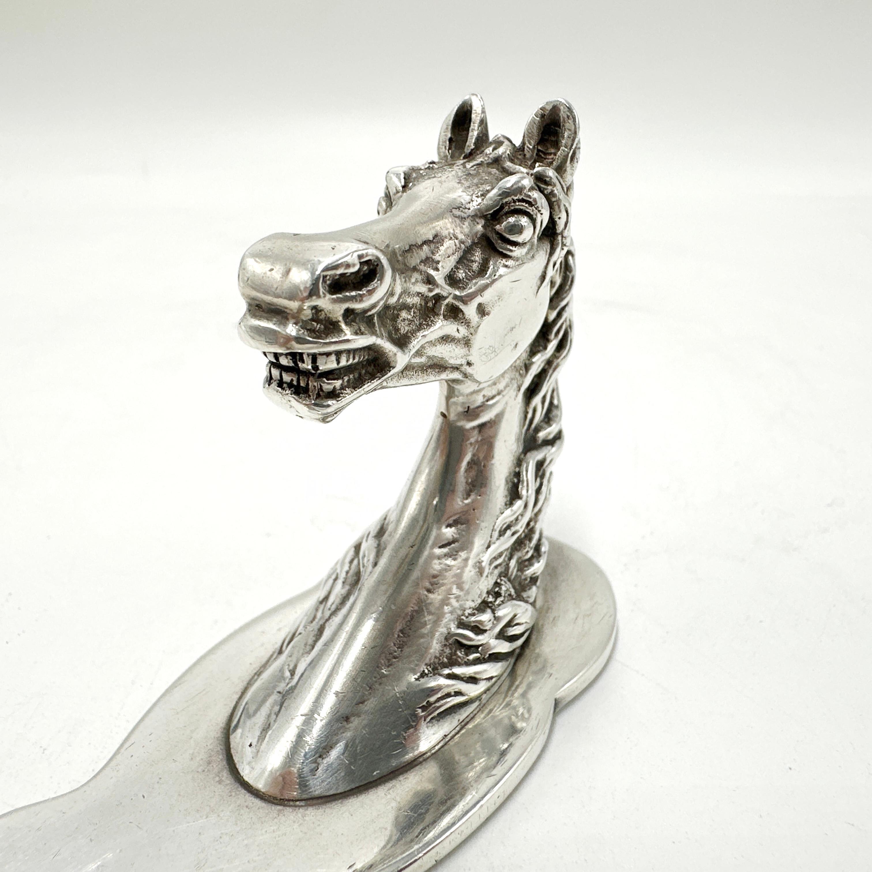 HERMES, Paris - Equestrian / Horse Head Letter Opener c.1960 In Good Condition In Victoria, BC