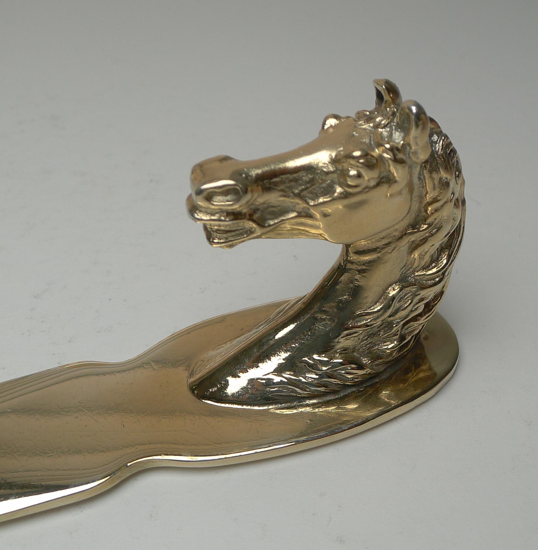 Mid-20th Century Hermes, Paris, Equestrian / Horse Head Letter Opener, c.1960 For Sale