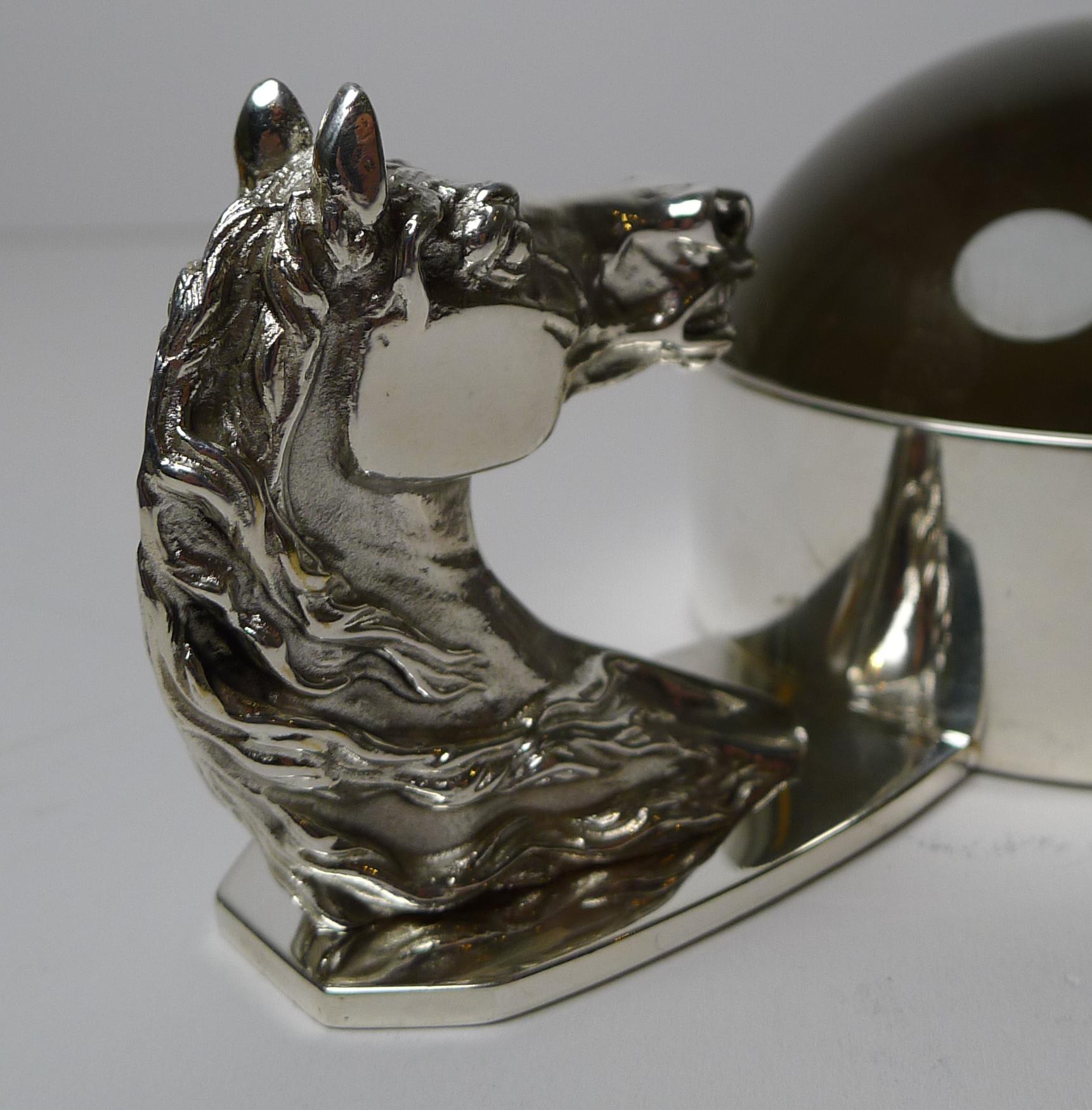 Mid-20th Century Hermes, Paris, Equestrian Horse Head Magnifying Glass c.1960 For Sale