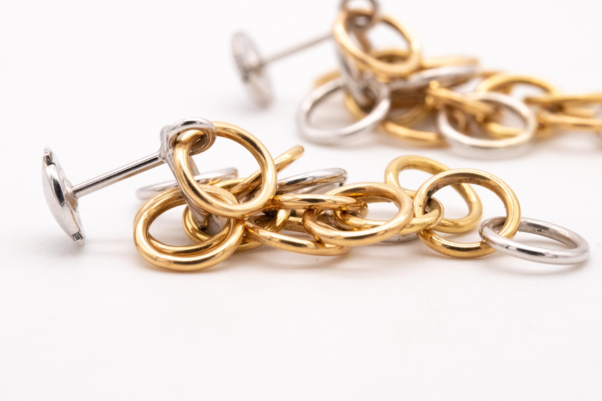 gold hermes earrings