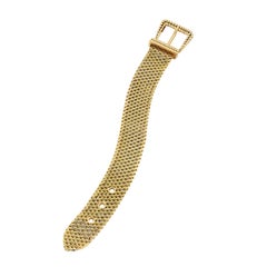 Hermes Paris Georges L'enfant Gold Buckle Bracelet