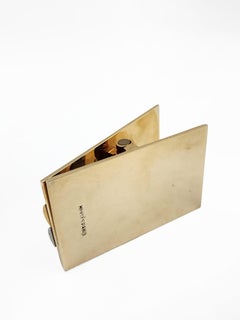 Hermès Paris Gold and Silver Plated Desk Clip