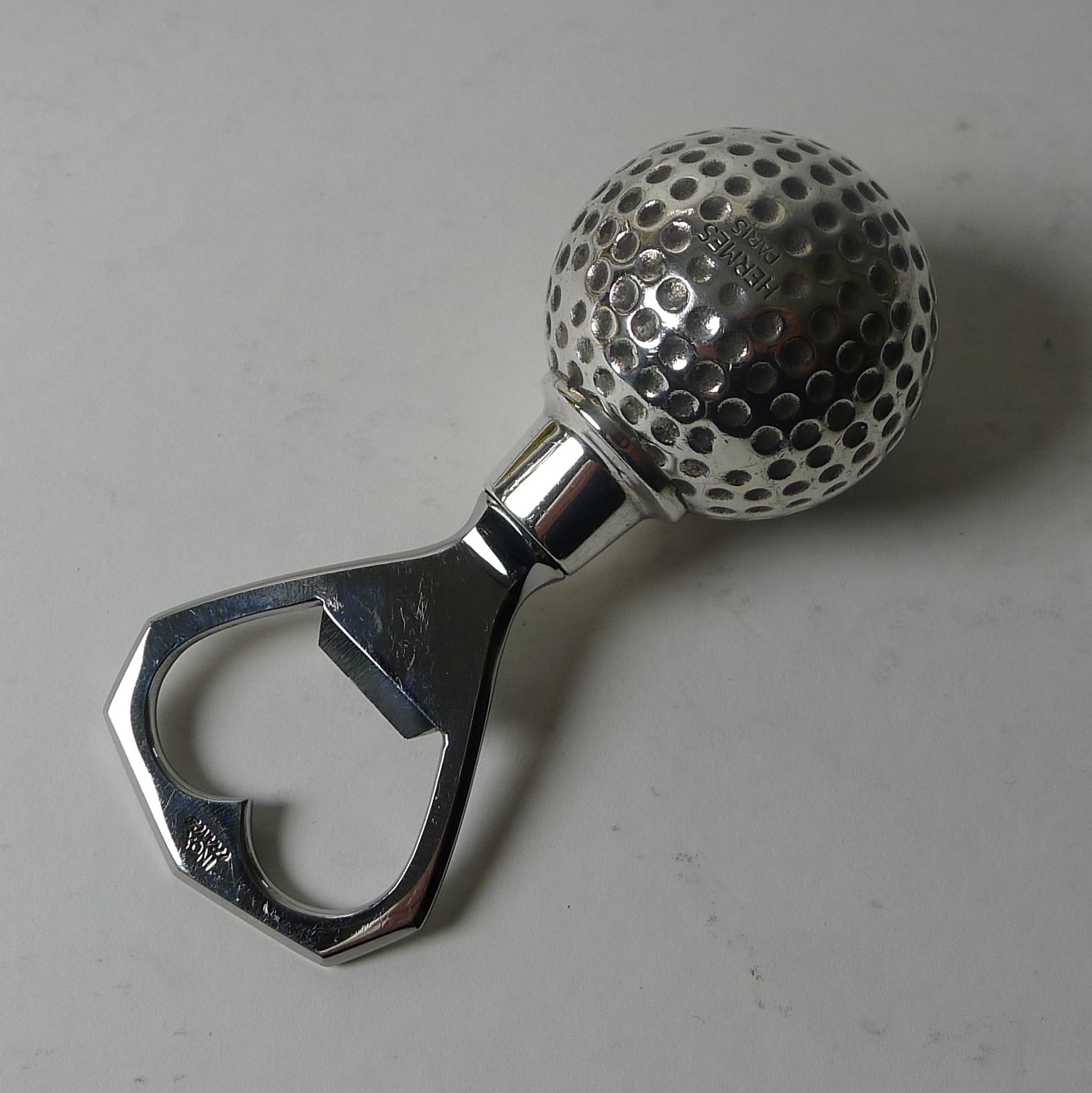 Hermes, Paris, Golf Ball Bottle Opener, C.1960 In Good Condition In Bath, GB
