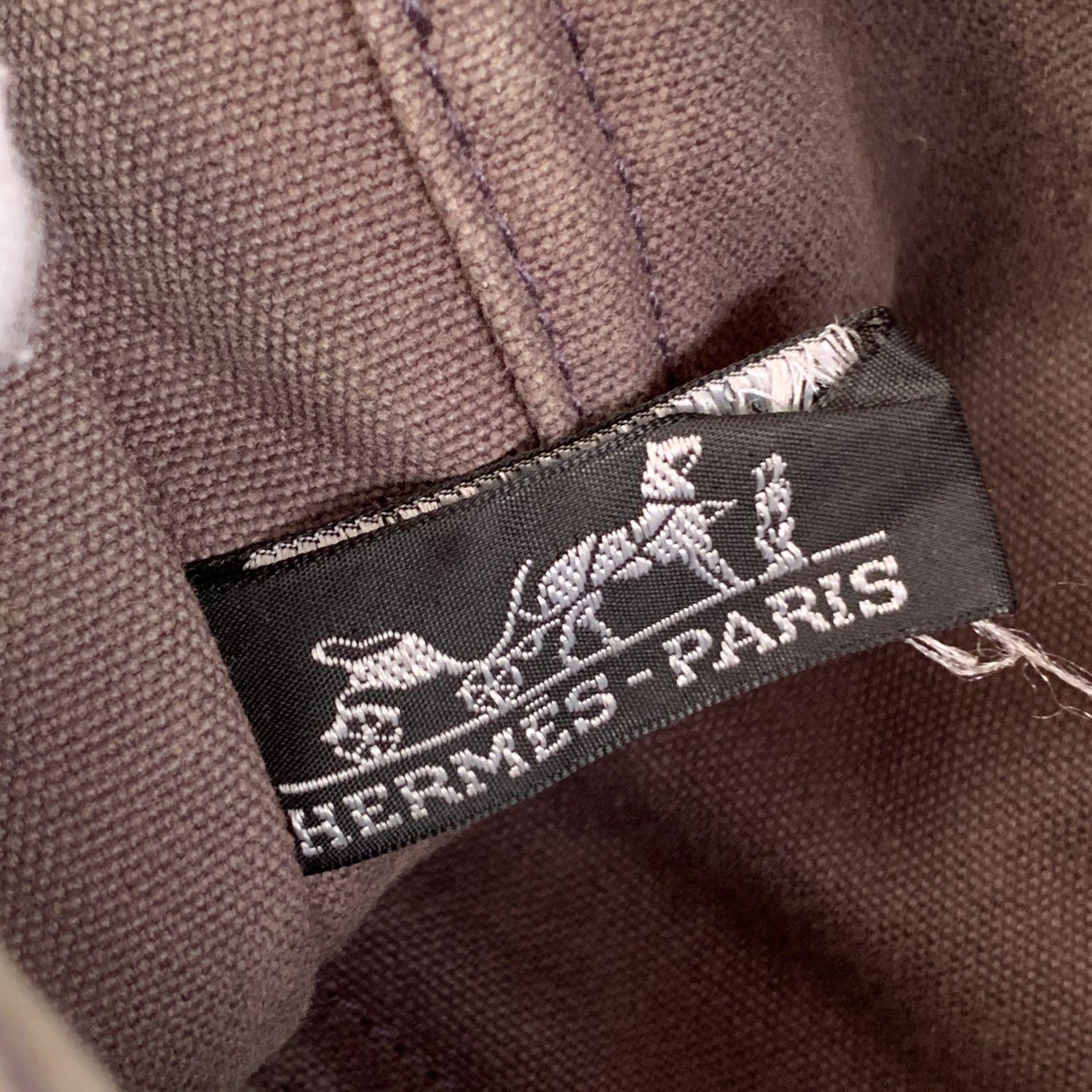 Hermes Paris Gray Cotton Fourre Tout PM Ginza 2001 Bag Limited Ed 7