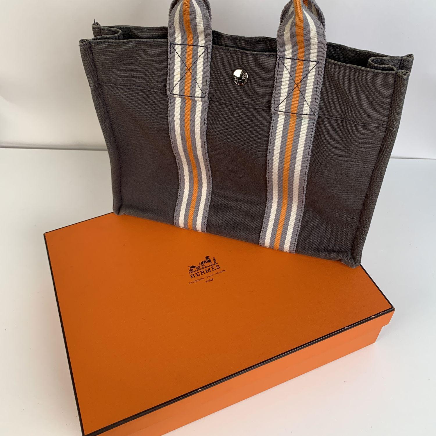 Hermes Paris Gray Fourre Tout PM Ginza 2001 Bag Limited Ed with Box 1