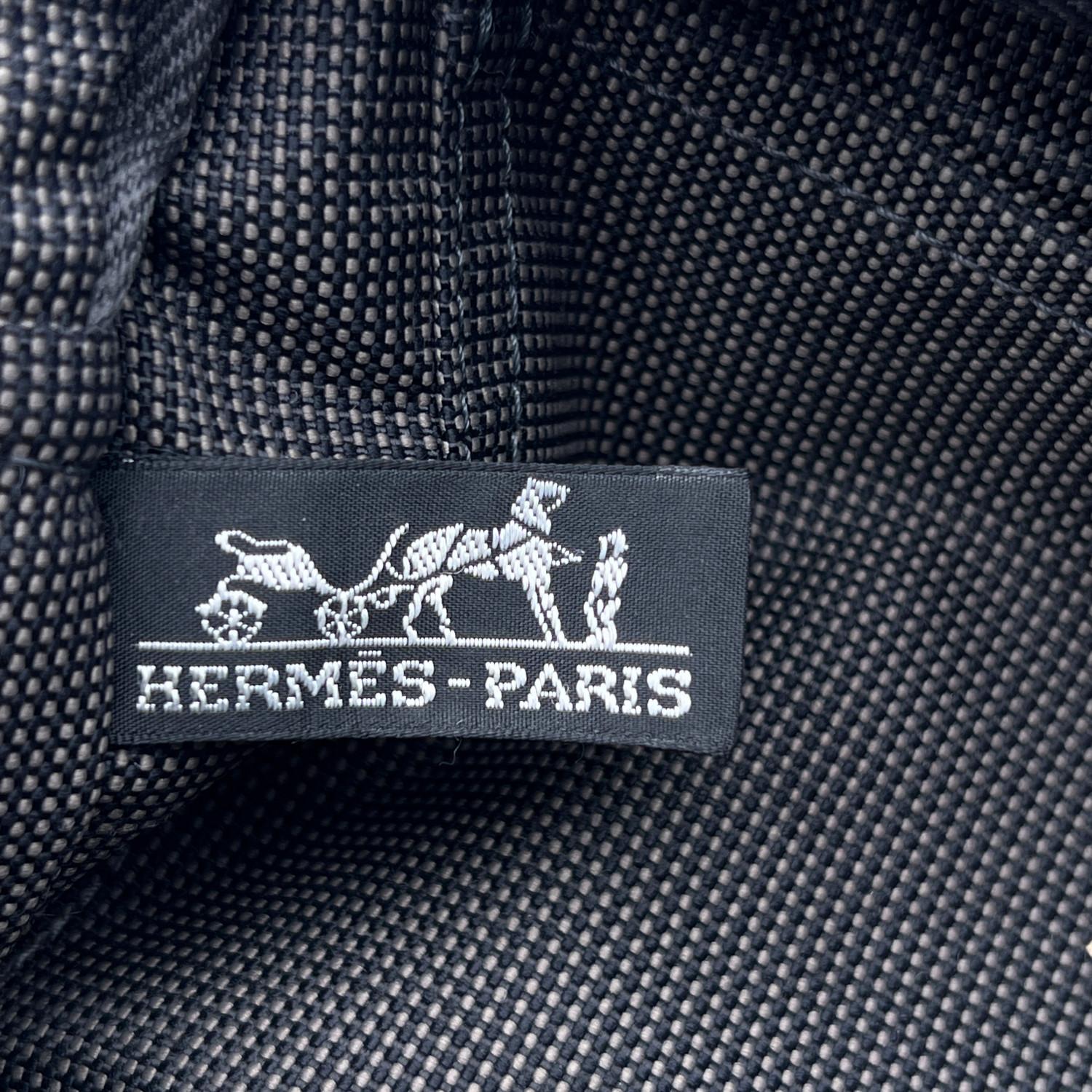 Hermes Paris Grey Canvas Herline Her Line PM Tote Handbag 1