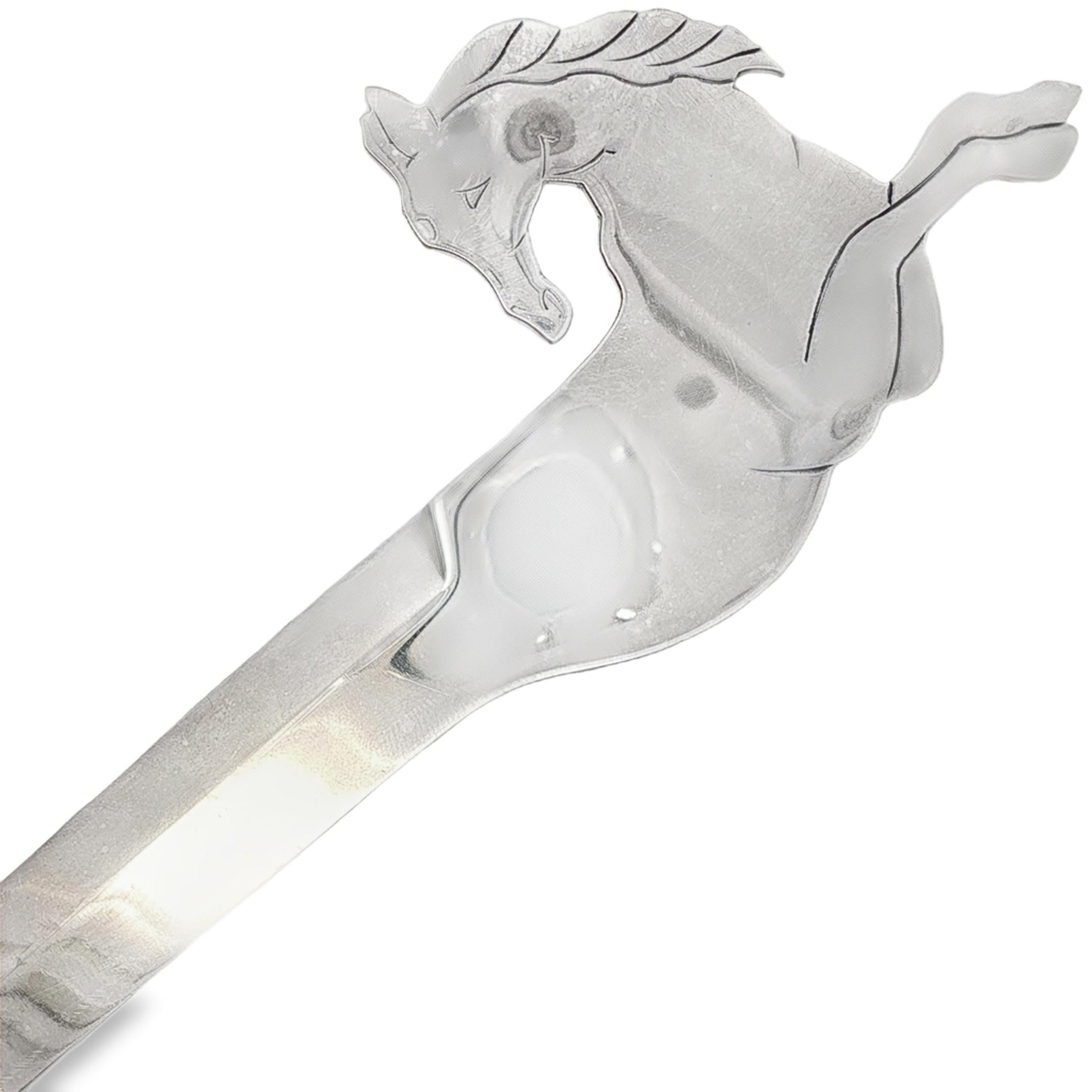 Hermès Paris Horse Head Letter Opener, Designed by Ravinet Denfert In Good Condition For Sale In New York, NY