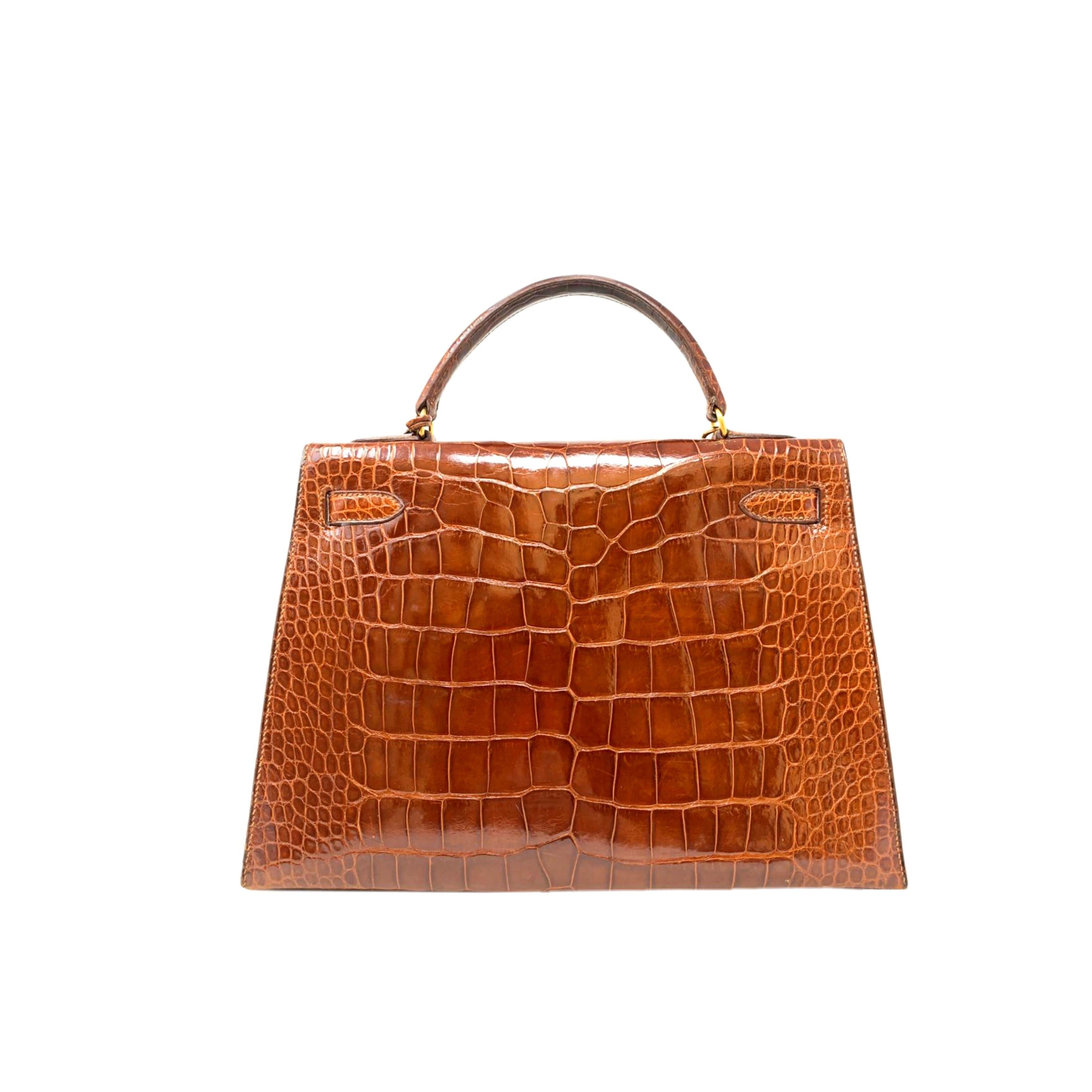 HERMES PARIS Kelly 32 Sellier Alligator, 1992  2