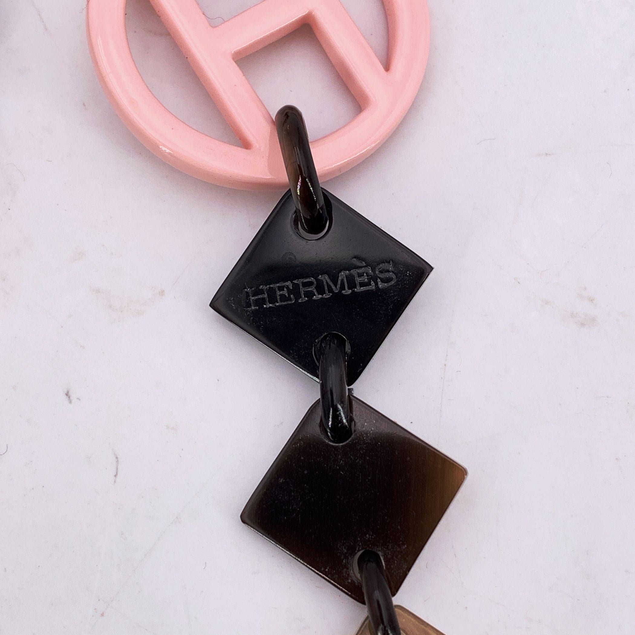 Donna Hermes Paris Lena Collana in Wood Laccato Rosa in vendita