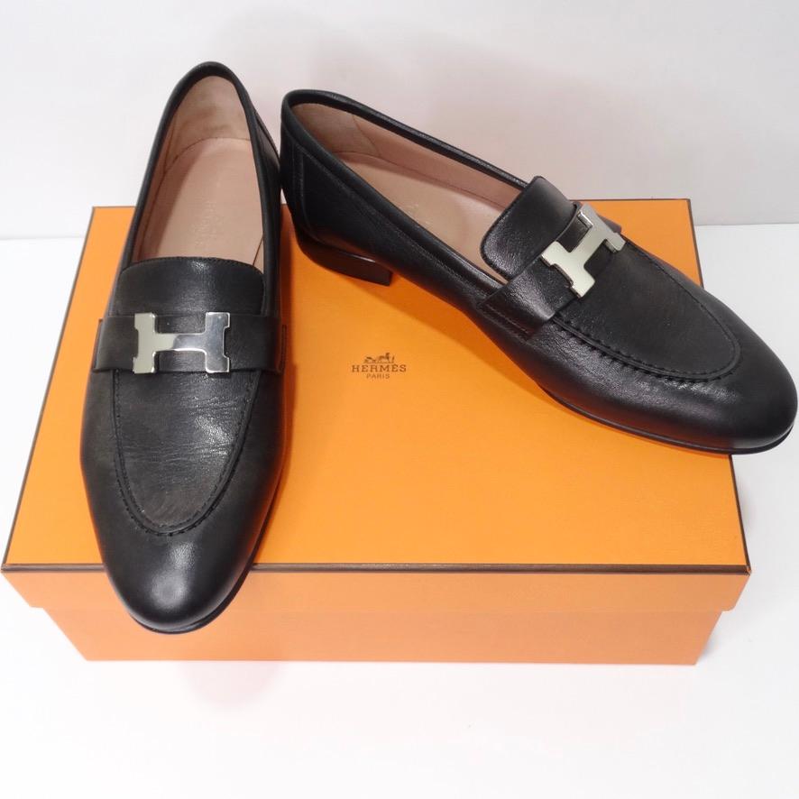 Get your hands on these timeless every day Hermes loafers! The most classic style loafer in goatskin with signature Hermes 