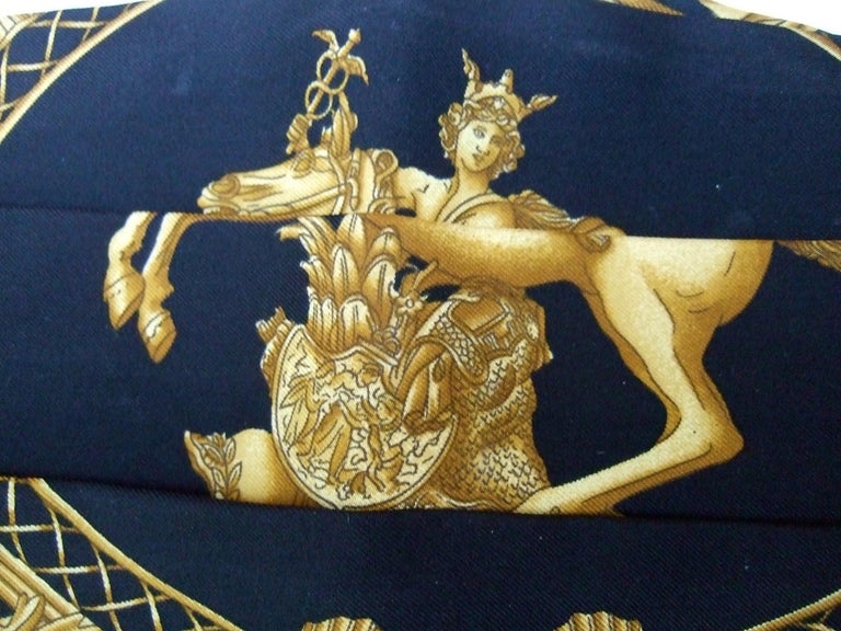 Hermes Elegant vintage cummerbund in silk Hermes Paris Men main image 4