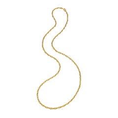 Hermes Paris Modernist 'Chain D'Ancre' Gold Link Modernist Necklace