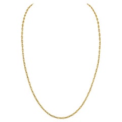 Retro Hermes Paris Modernist 'Chain D'Ancre' Long Toggle Link Gold Modernist Necklace