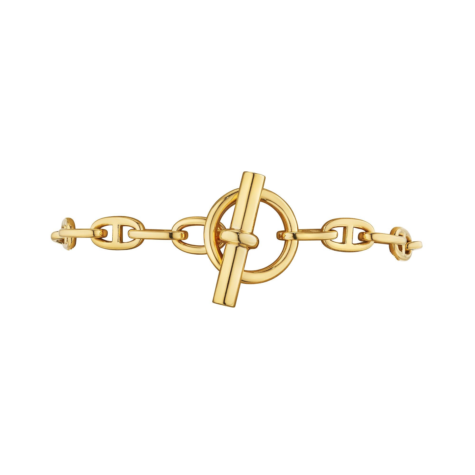 Moderniste Hermes Paris Modernist 'Chaine D'Ancre Small Link Toggle Bracelet en vente