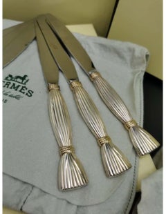 Hermes Paris, «moisson» Flatware By Christofle Silversmith, 82 Pieces