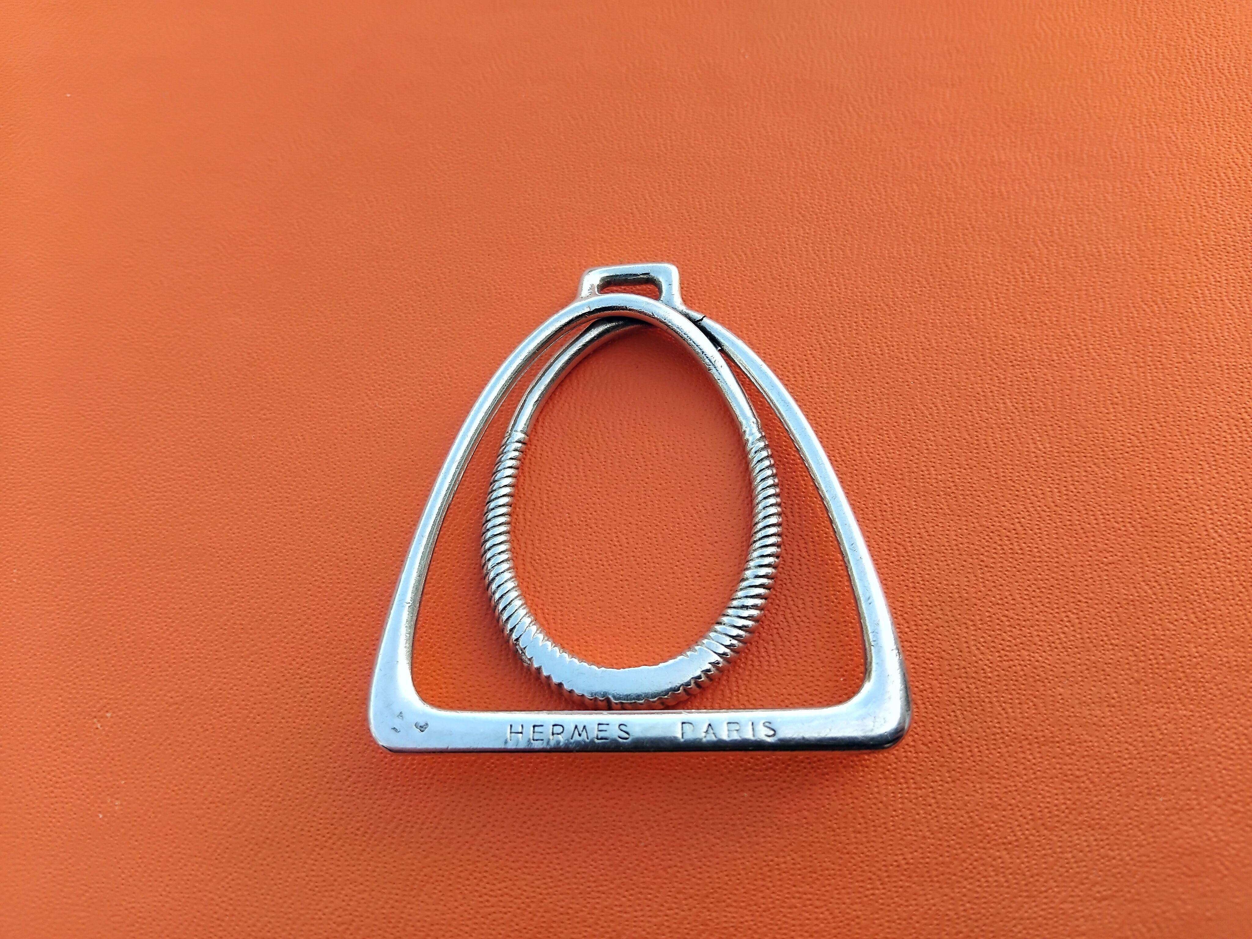 Hermès Paris Money Clip Stirrup Shaped in Silver Texas Rare For Sale 7