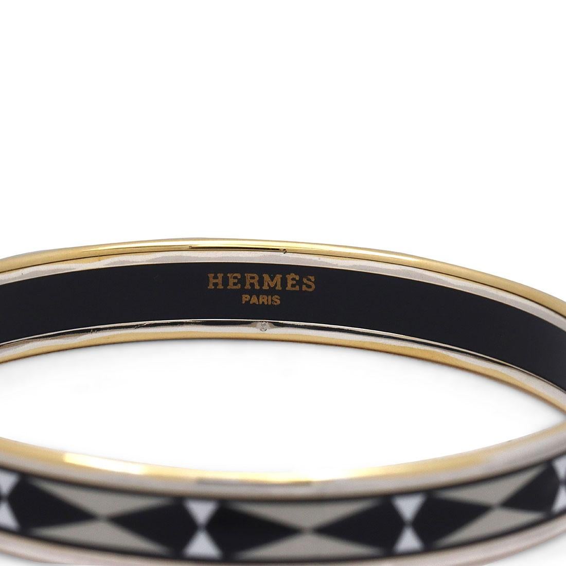 Hermes Paris Multi-Colored Abstract Bangle In Excellent Condition In New York, NY