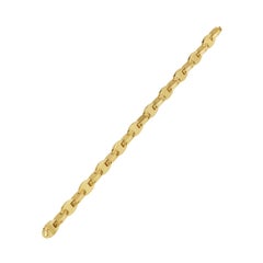 Hermes Paris Oval Link Modernist Gold Bracelet