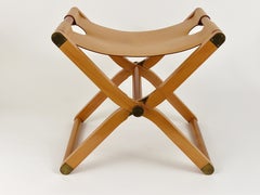 Hermès Paris Pippa Folding Stool, Rene Dumas & Peter Coles, France, 1990s
