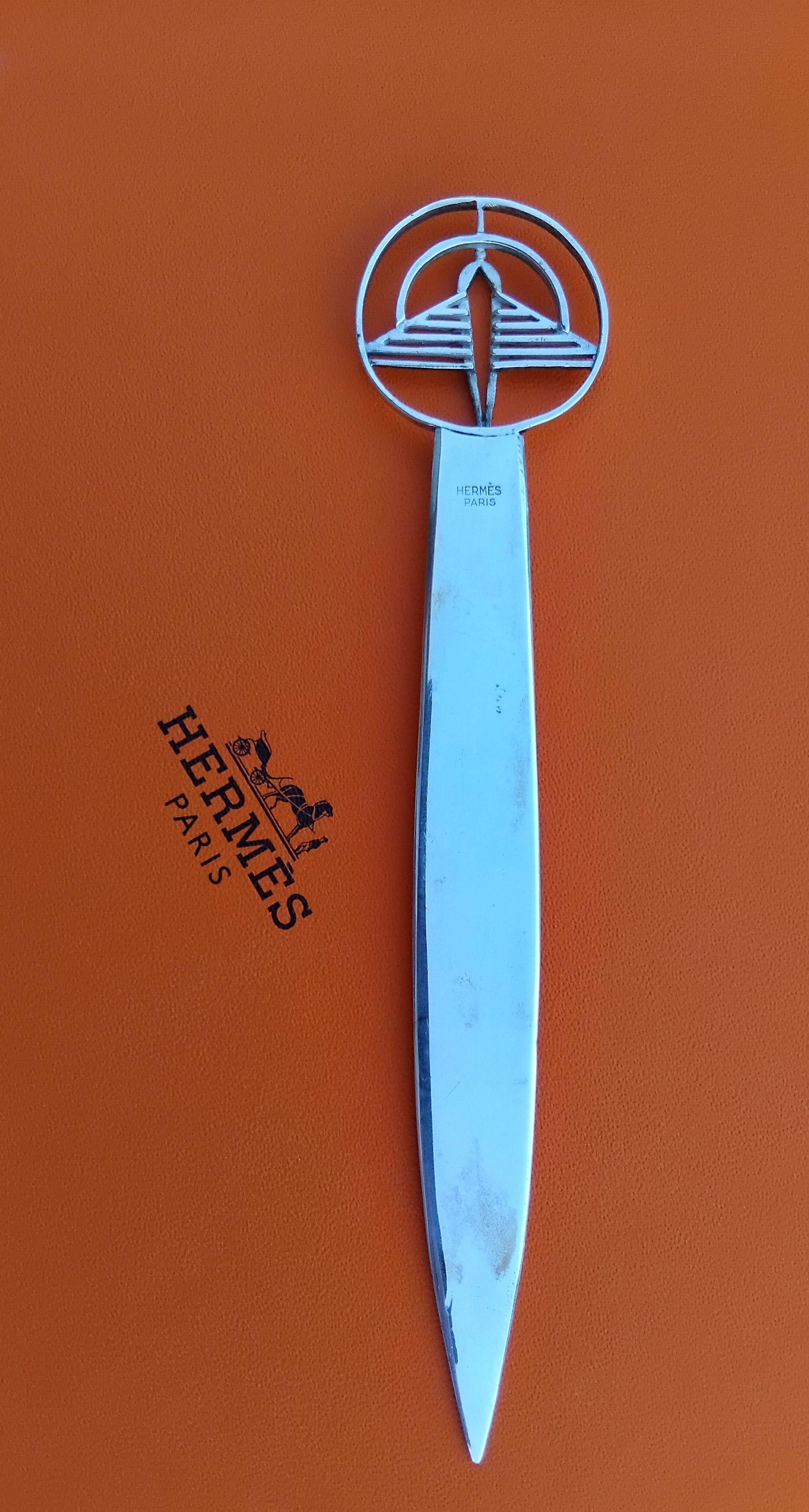 Ouvre-lettre Hermès Paris Plane Silver Airplane and Radar en vente 11