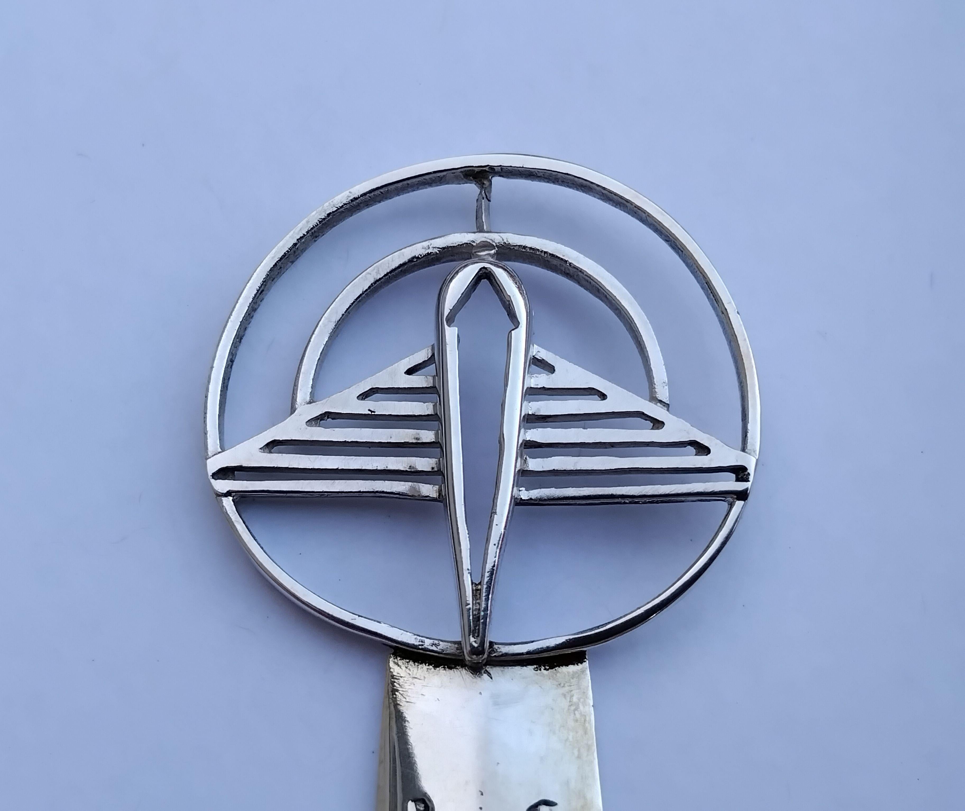Ouvre-lettre Hermès Paris Plane Silver Airplane and Radar en vente 3