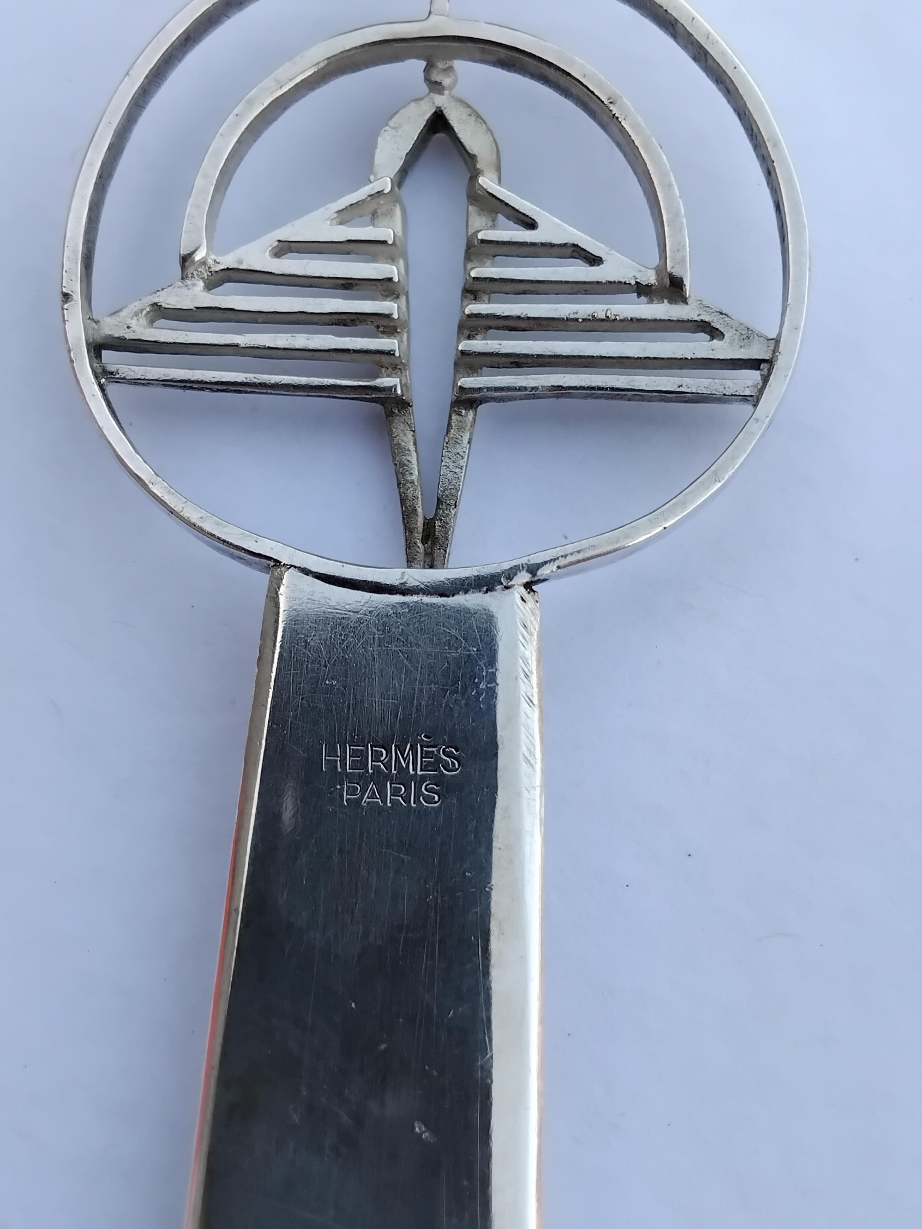Ouvre-lettre Hermès Paris Plane Silver Airplane and Radar en vente 4