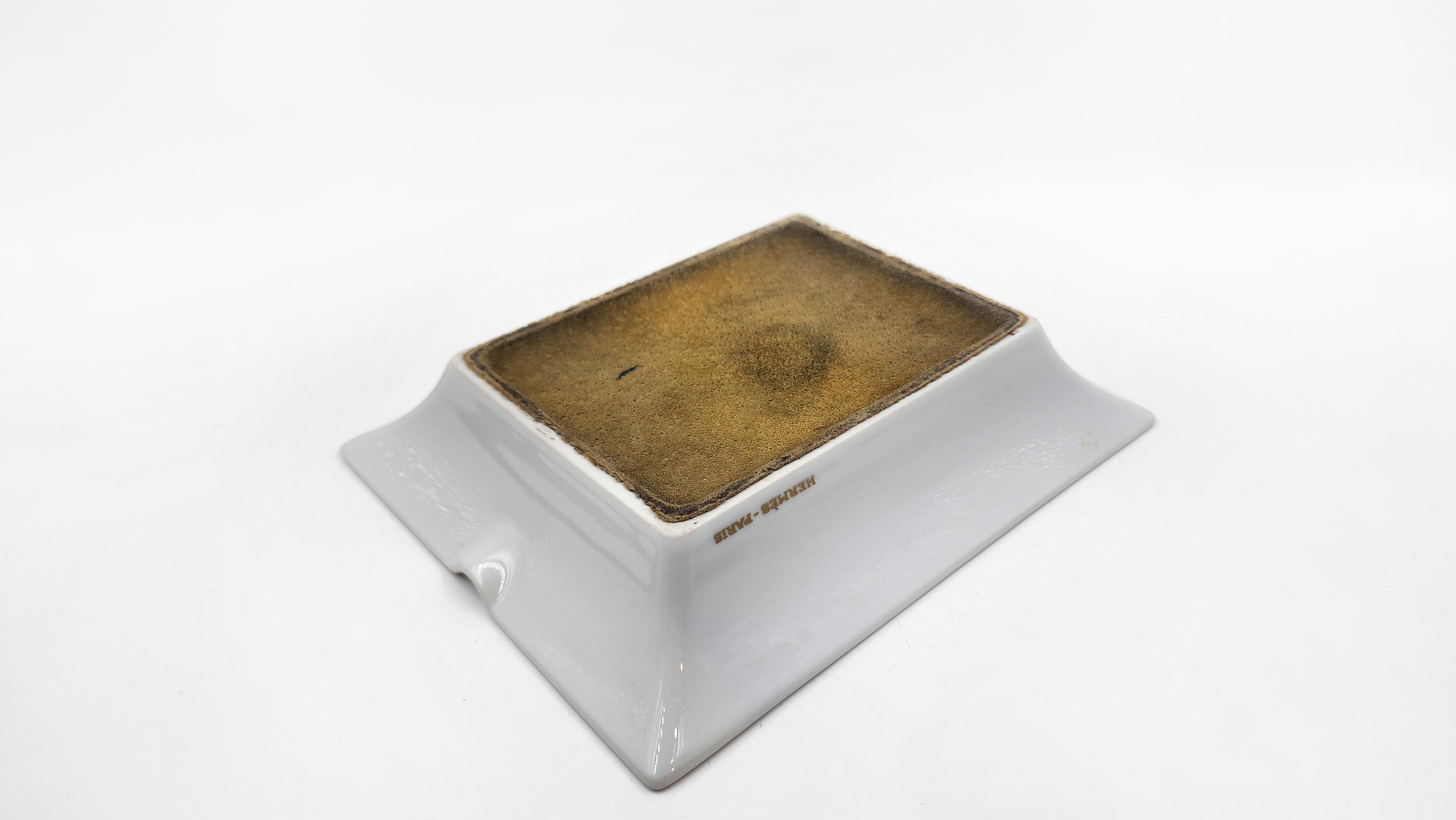 Post-Modern Hermes Paris porcelain ashtray For Sale