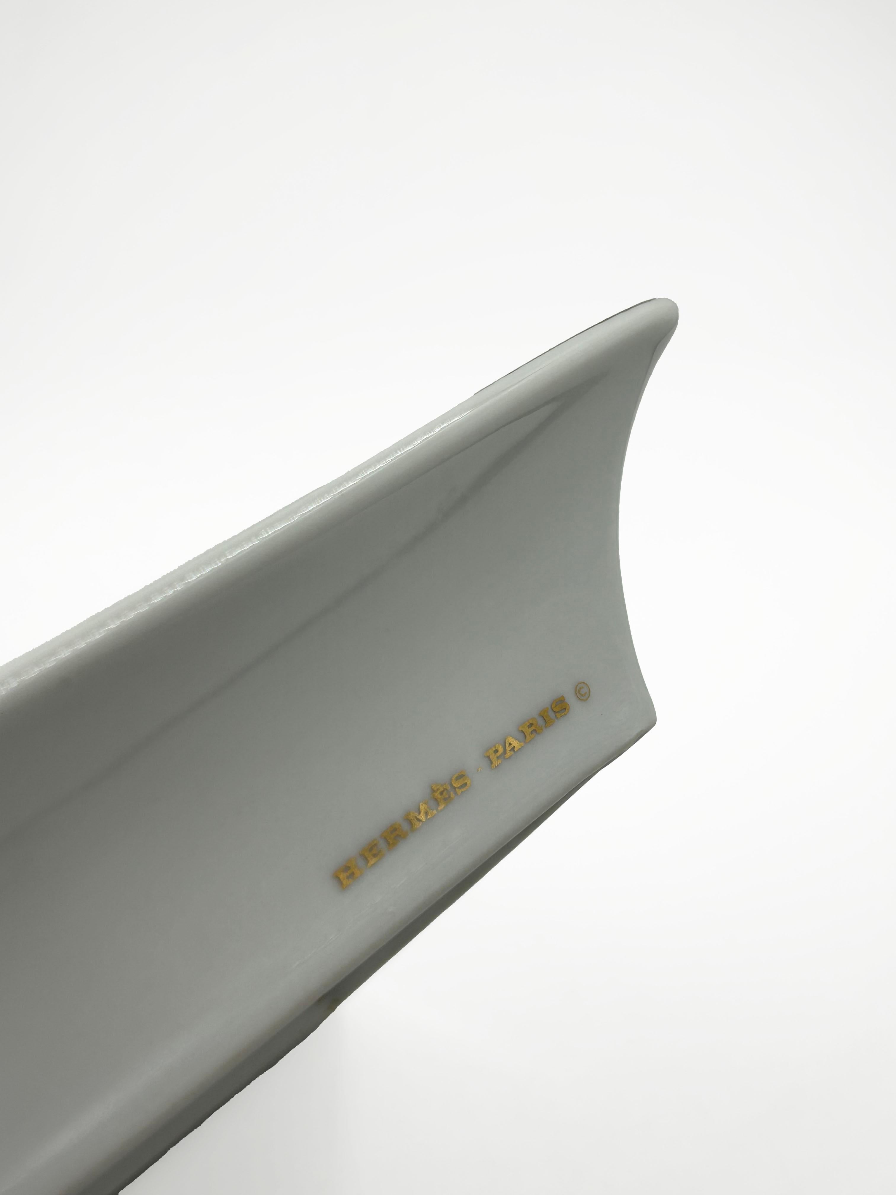 Fait main Hermès Paris Porcelain Ashtray en vente