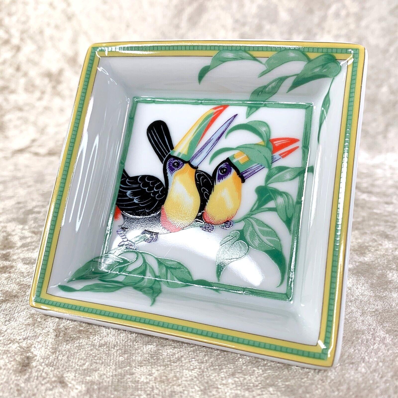 Hermes Paris Porcelian Mini Cigar Ashtray Toucan Bird 3