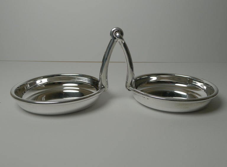 Hermes, Paris, Rare Double Equestrian Horse Bit Vide Poche / Trays c