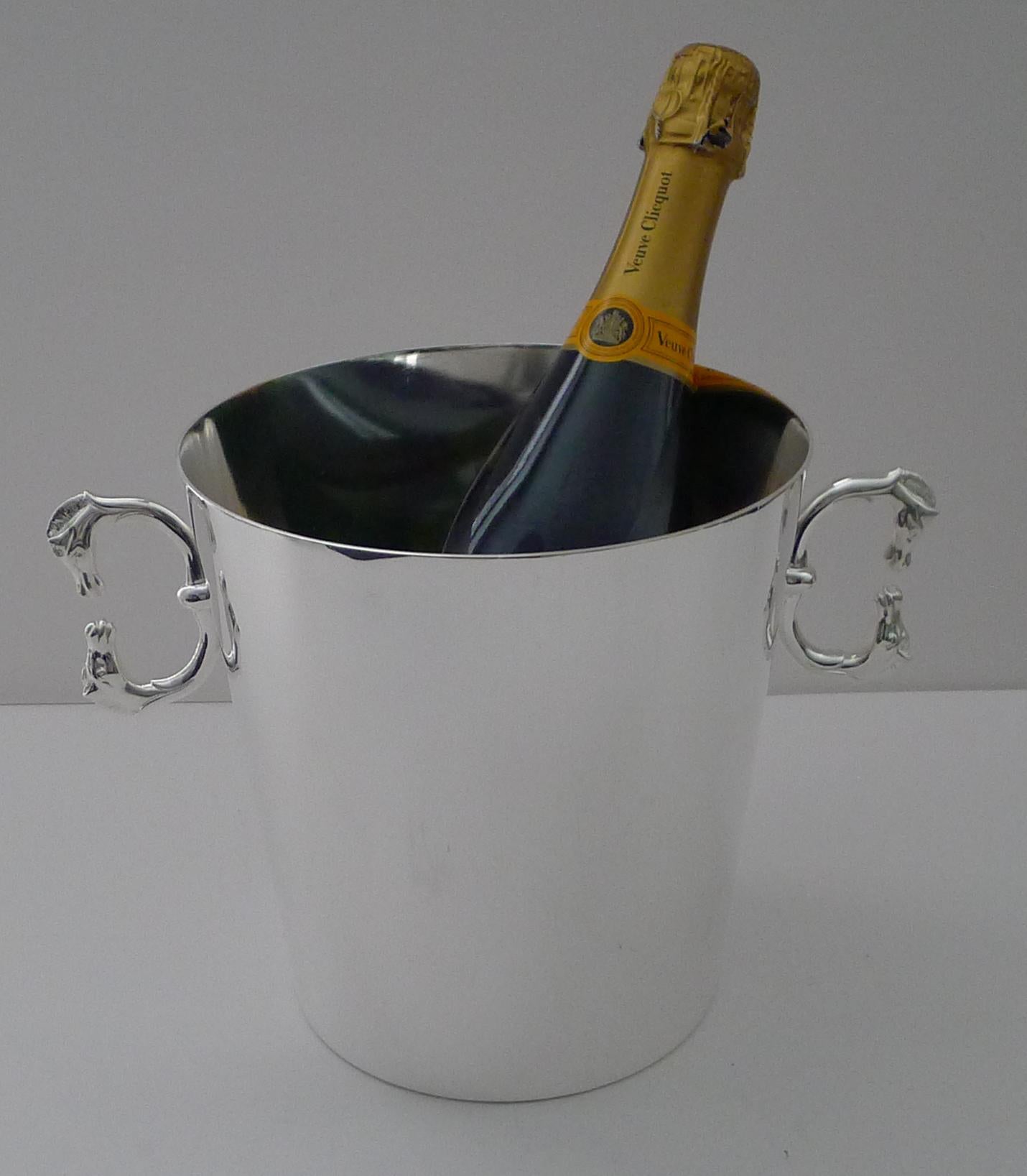 Hermès, Paris - Rare Equestrian Champagne Bucket c.1960 For Sale 3