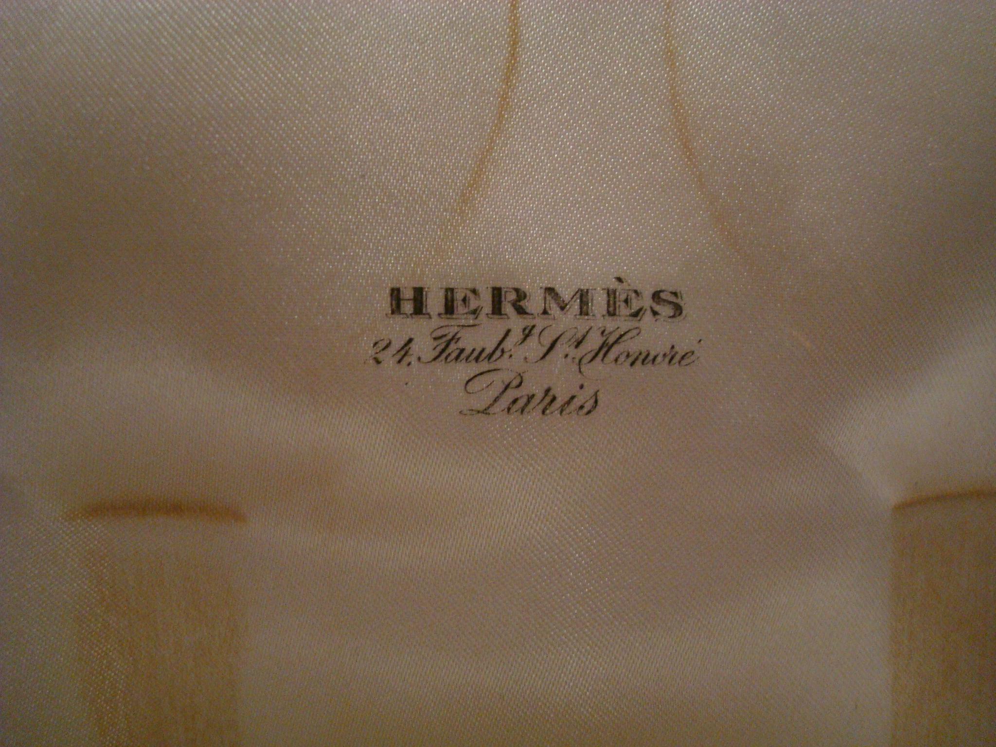 Art Deco Hermes Paris, Rare French Silver Smoking Set, c 1930 For Sale