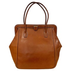 HERMES Paris - Rare sac Convoyeur en cuir Barénia Tan. Édition limitée