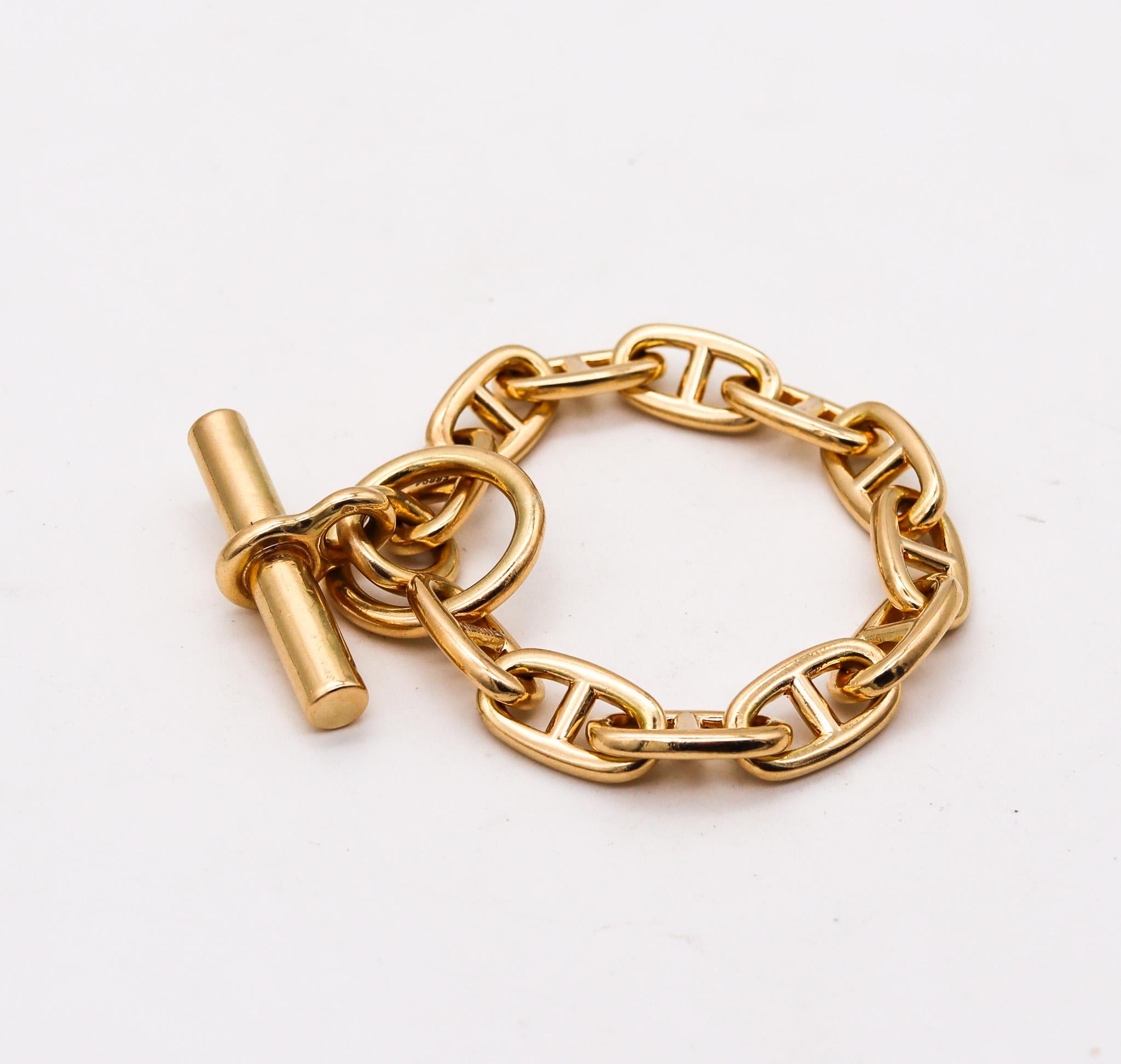 Sold at Auction: Hermes Gold-Plated Chaine D'Ancre Scarf Ring