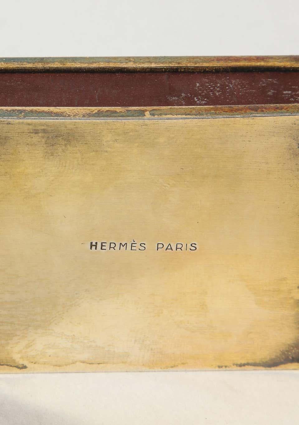 Hermes Paris & Ravinet d'Enfert, a Rare French Silver-Gilt Smoking Set 5