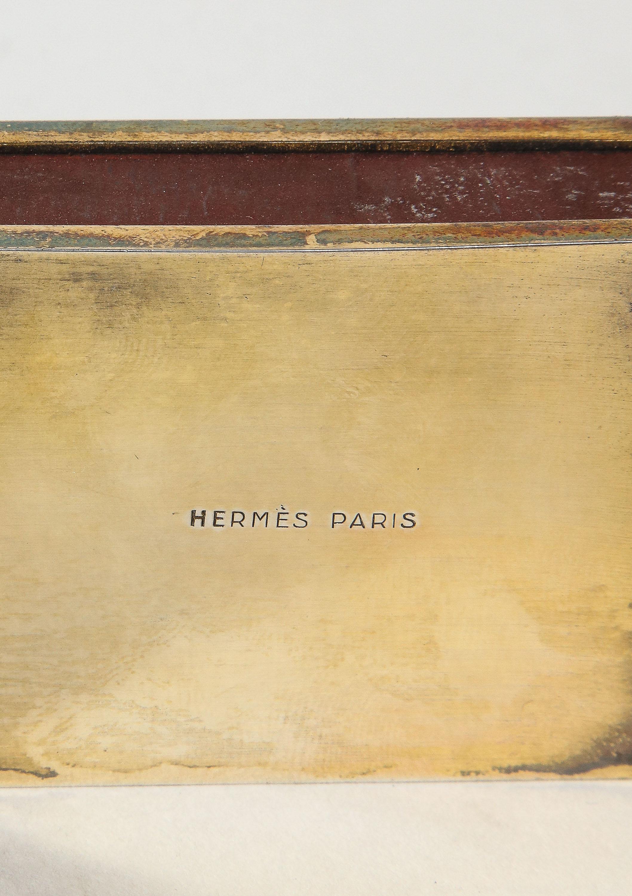 Hermes Paris & Ravinet d'Enfert, a Rare French Silver-Gilt Smoking Set 11
