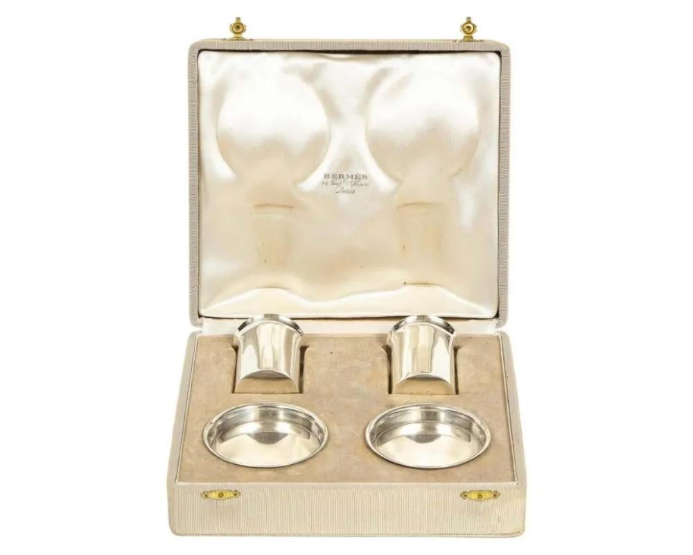 Francese Hermes Paris e Ravinet d'Enfert, un raro set da fumo francese in argento in vendita