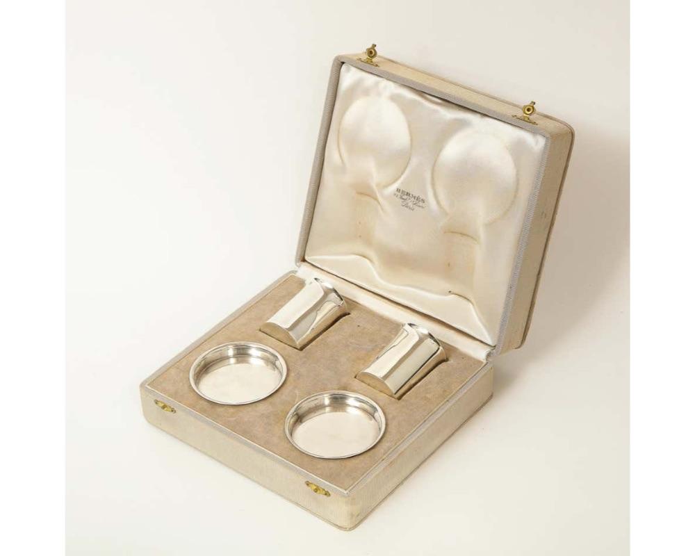 Hermes Paris & Ravinet d'Enfert, a Rare French Silver Smoking Set In Good Condition In New York, NY