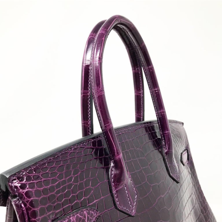 Herm s Paris  Sac Birkin 30 Porosus crocodile 2012 For Sale 