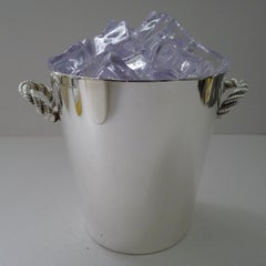 Hermes, Paris - "Sailor's Knot" Silver Plated Ice Bucket c.1960