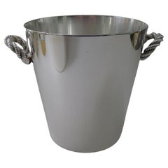 Hermes, Paris - "Sailor's Knot" Silver Plated Ice Bucket c.1960