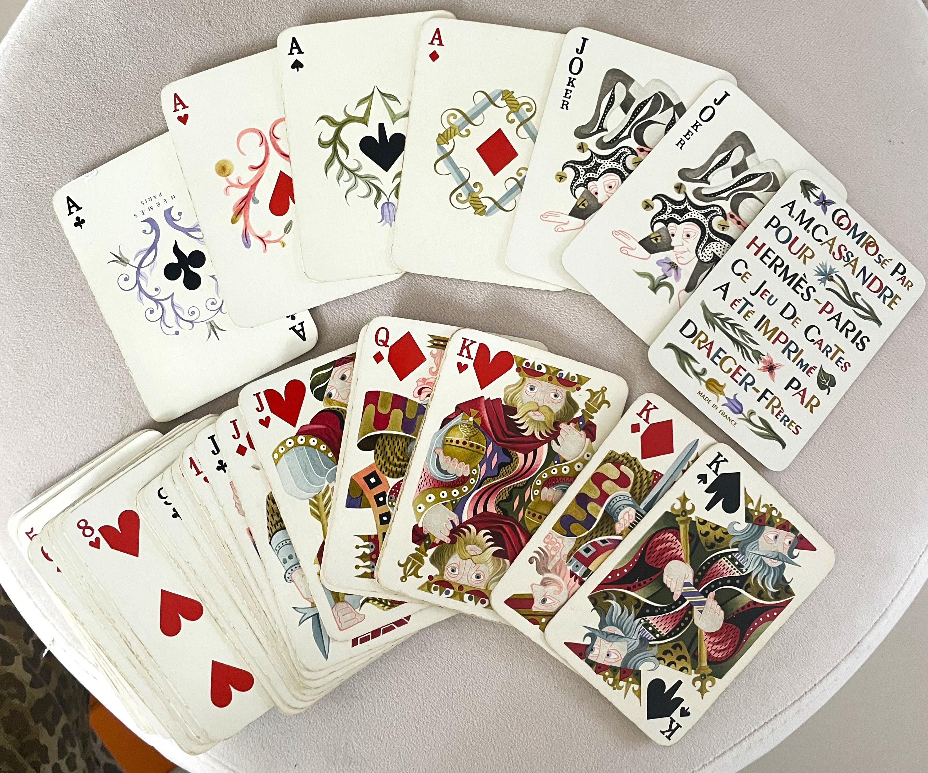 Hermès Paris Set of Playing Cards 1948 designed by Cassandre Collectors Item 5