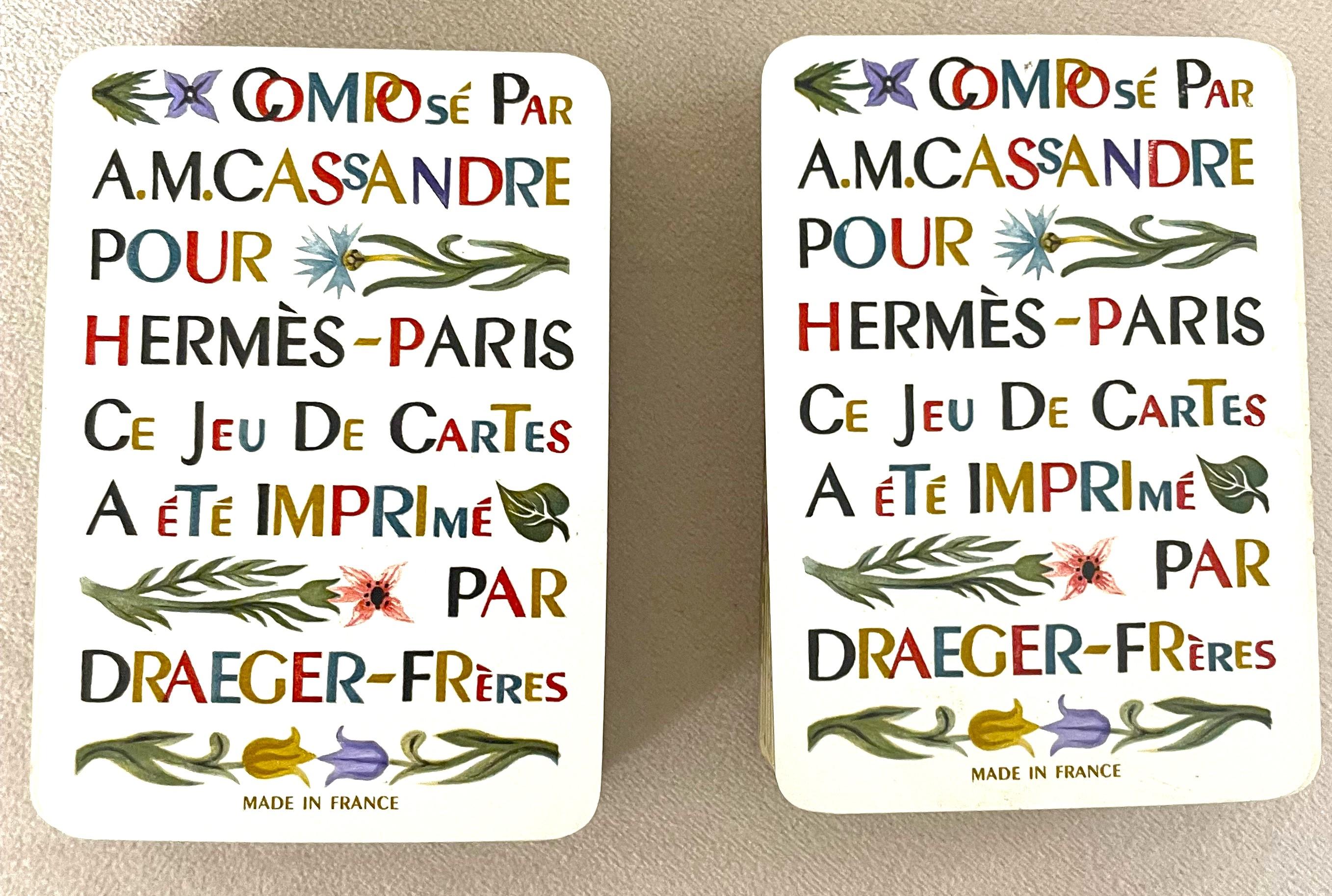 Hermès Paris Set of Playing Cards 1948 designed by Cassandre Collectors Item 6